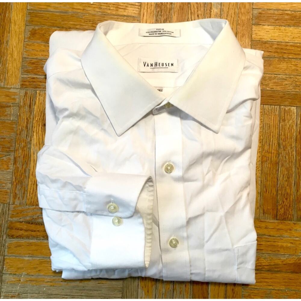Men's Van Heusen White Button Down